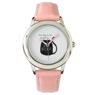 Lat lat svart katt armbandsur