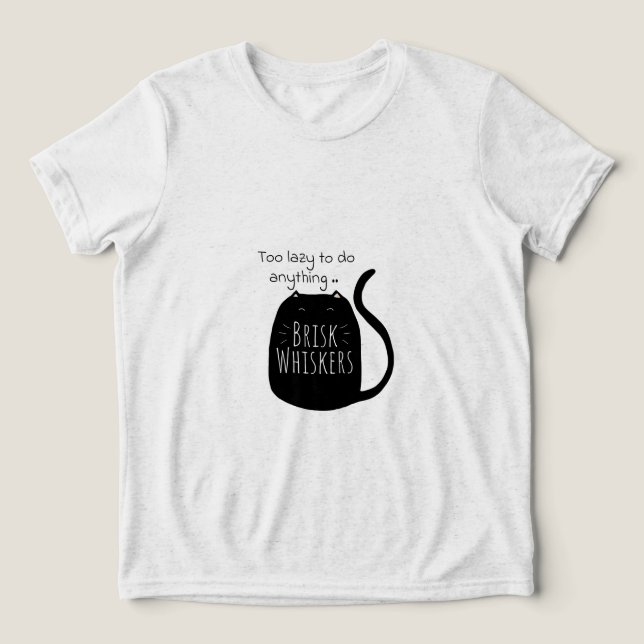Lat lat svart katt t shirt (Design Framsida)