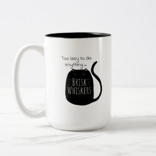 Lat latmask katt Mug Två-Tonad Mugg