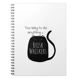 Lat lazy katt Spiral Foto Anteckningsbok