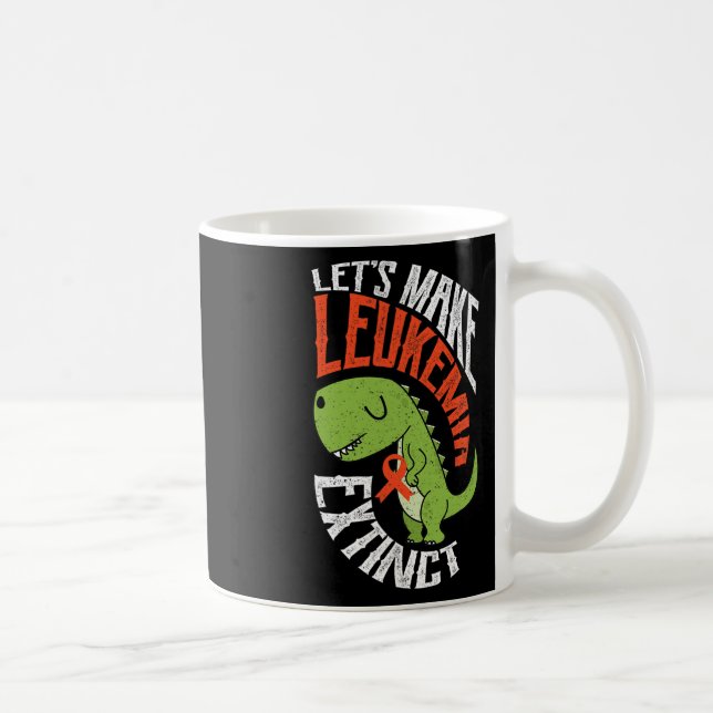 Låt Leukemi Utdöda Dinosaur Hematolog Fossil Kaffemugg (Höger)