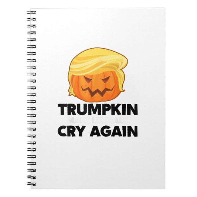 Låt liberalerna Gråta Trumpkin Halloween igen Anteckningsbok (Framsidan)