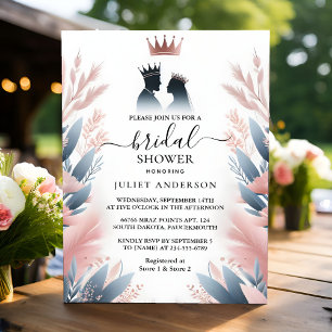 Låt Long Tulle Regal Glam Rosa Möhippa Inbjudningar