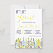 Låt Love Grow, Pastel Gladiolus Bridal Shower