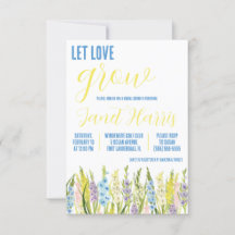 Låt Love Grow, Pastel Gladiolus Bridal Shower