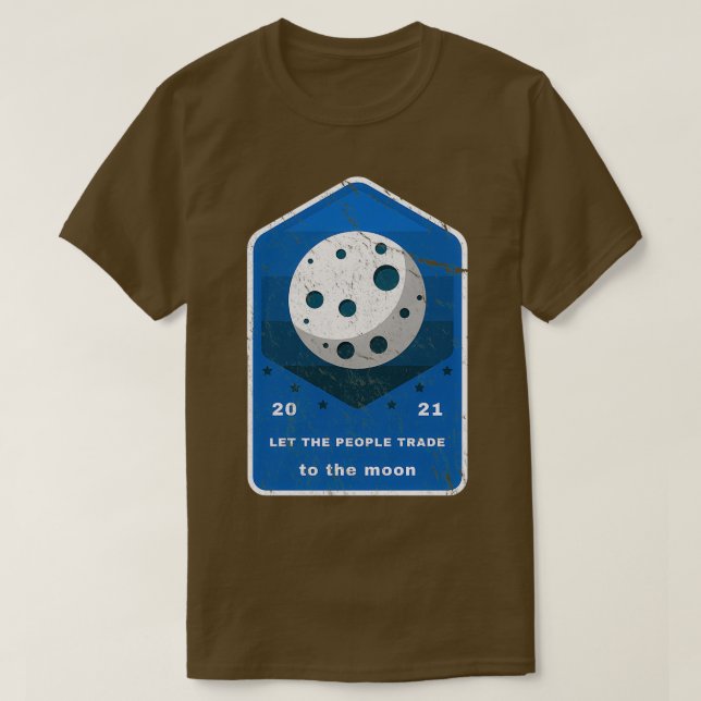 Låt människorna handla till Måne T Shirt (Design framsida)