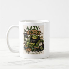 Lat masken Energisparläge Mysig Groda Humor Kaffemugg