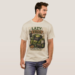 Lat masken Energisparläge Mysig Groda Humor T Shirt
