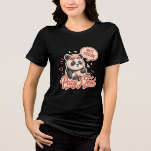 Lat maskot Panda Söt Kvinnors T-Shirt