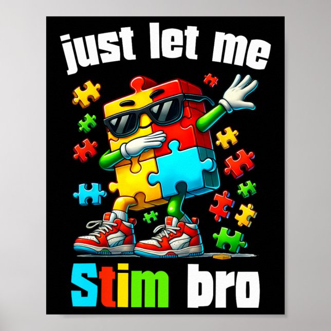 Låt mig bara se Bro Kids Neurodiversity Autism Aw Poster (Framsidan)