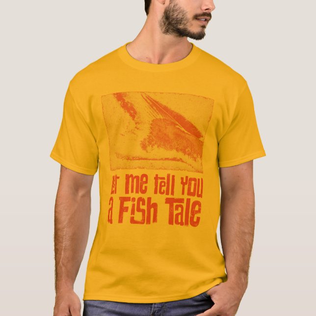 Låt mig berätta en fisktråd t shirt (Framsida)