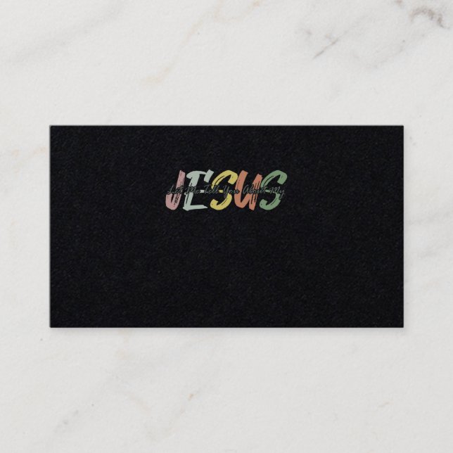 Låt mig berätta för dig om min kristna bibelgud visitkort (Framsida)