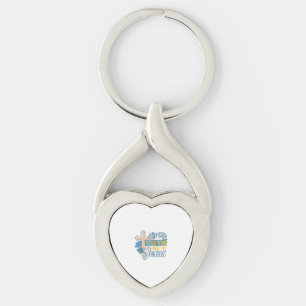 Låt mig berätta om min Jesus kristna skjorta Des Twisted Heart Silverfärgad Nyckelring