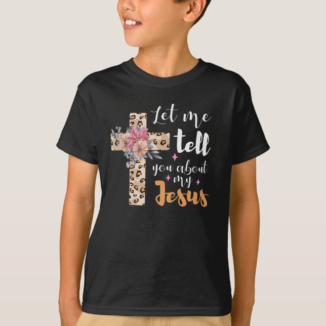 Låt mig berätta om min kristna bibel t shirt (Framsida)