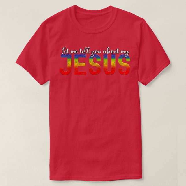 Låt mig berätta om mina Jesus Manar Women Christia T Shirt (Design framsida)