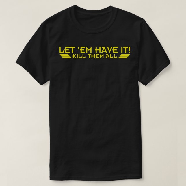 Låt mig få den döda alla t shirt (Design framsida)