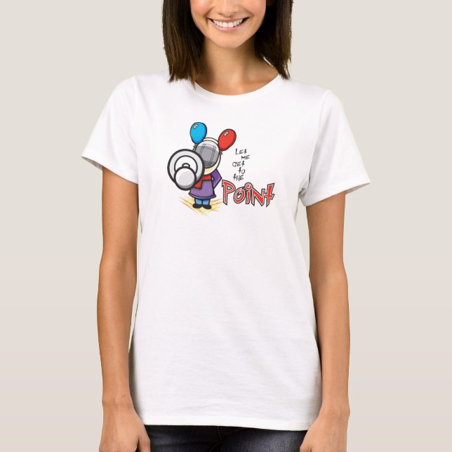 Låt mig få till peka (damutslagsplatsen) t shirt (Framsida)