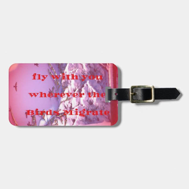 Låt mig flyga med dig till valentine.png bagagebricka (Horisontell Framsida)