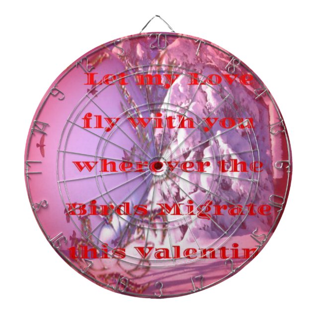 Låt mig flyga med dig till valentine.png darttavla (Framsidan)