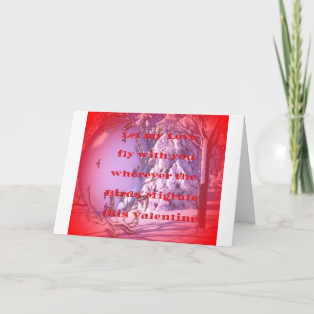 Låt mig flyga med dig till valentine.png helgkort (Framsida)