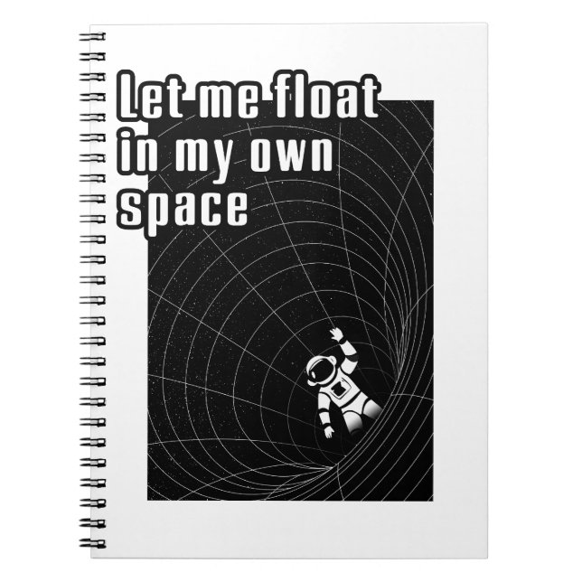 Låt mig flyta i mitt eget rum anteckningsbok (Framsidan)