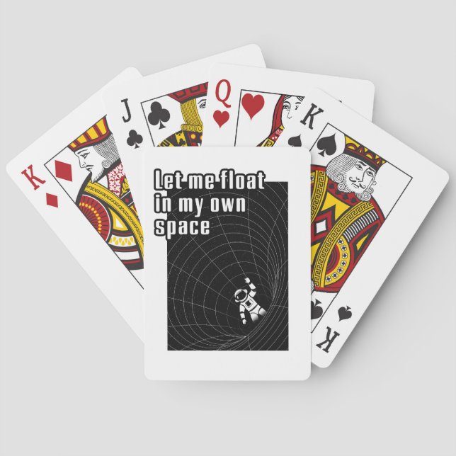 Låt mig flyta i mitt eget rum casinokort (Baksidan)