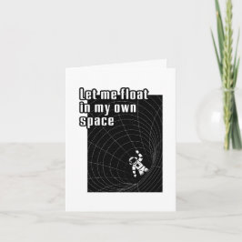Låt mig flyta i mitt eget rum helgkort