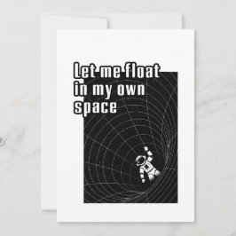 Låt mig flyta i mitt eget rum julkort