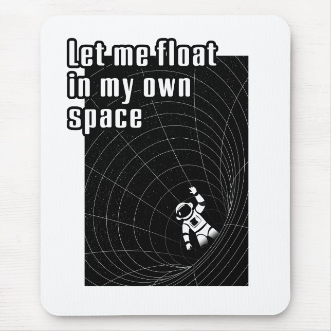 Låt mig flyta i mitt eget rum musmatta (Framsidan)