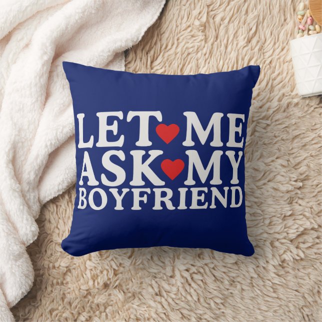 Låt mig fråga min vän Alla hjärtans dag Kudde (Filt)