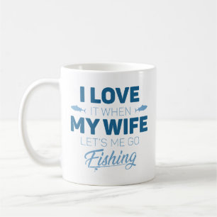 Låt mig gå och fiska kaffemugg