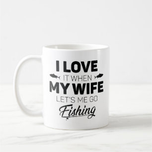 Låt mig gå och fiska kaffemugg