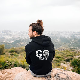 Låt mig gå ut och Leopard Black T-Shirt Hoodie