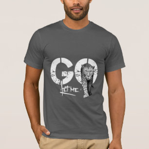 Låt mig gå ut och Leopard grått T Shirt