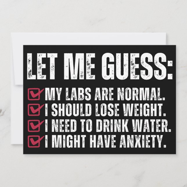 Låt mig gissa att mitt arbete är normalt inbjudningar (Framsida)