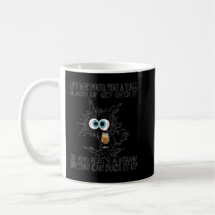 Låt mig hälla ett stort glas över det. kaffemugg