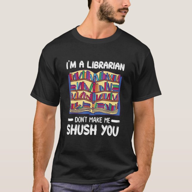 Låt mig inte krossa dig bibliotekarie t shirt (Framsida)