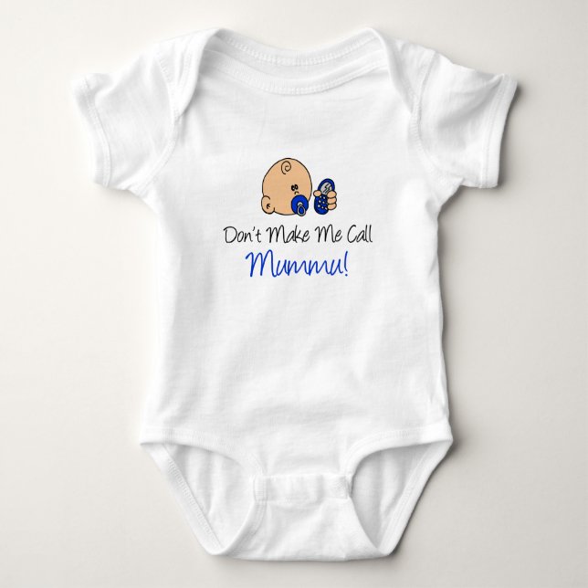 Låt mig inte ringa mamma t-shirt (Framsida)
