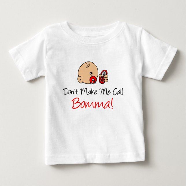 Låt mig inte ringa mamma tee shirt (Framsida)