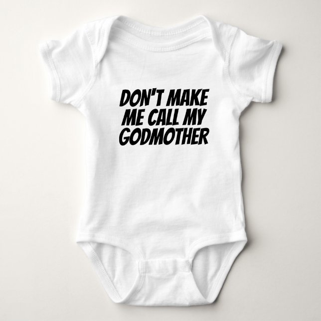 Låt mig inte ringa min gudmor t shirt (Framsida)