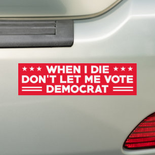Låt mig inte rösta demokrat, anti-Biden Bildekal
