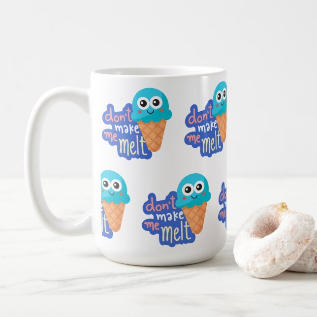 Låt mig inte smälta glass kaffemugg (Med munk)