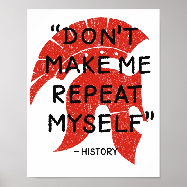 Låt mig inte upprepa mig. Historik Poster (Framsidan)