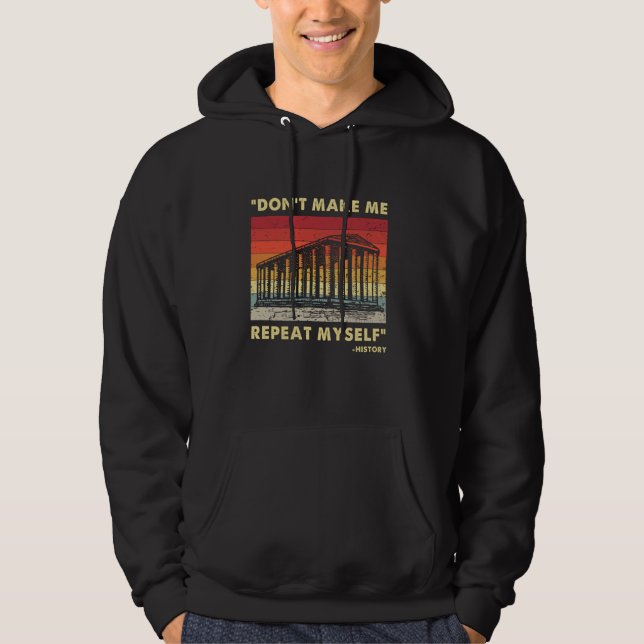 Låt mig inte upprepa min egen fantastiska historia hoodie (Framsida)