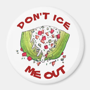 LÅT MIG INTE UT Lustigt Iceberg Lettuce Wedge Sala Magnet