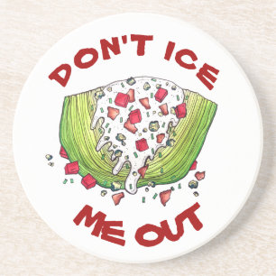 LÅT MIG INTE UT Lustigt Iceberg Lettuce Wedge Sala Underlägg