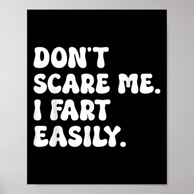 Låt mig inte vara... jag Fart Easily Funny Sarcast Poster (Framsidan)