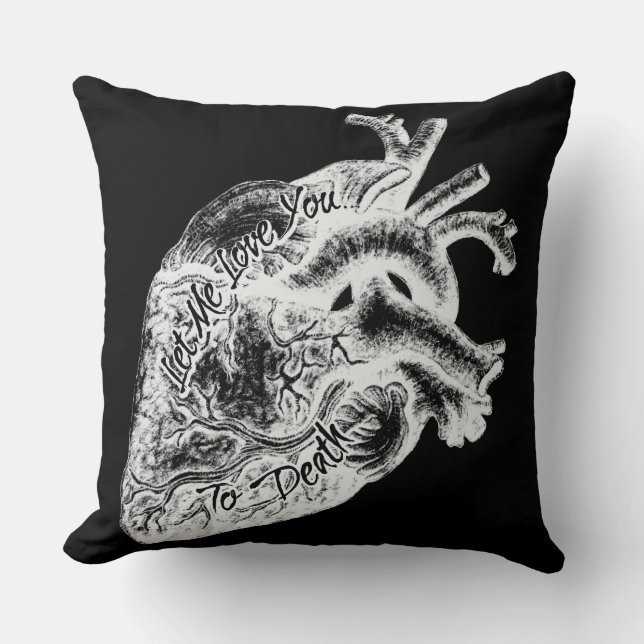 Låt mig Kärlek dig dö. Kudde (Framsida)