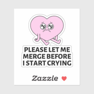 Låt mig koppla innan jag börjar Gråta stötfångare Klistermärken