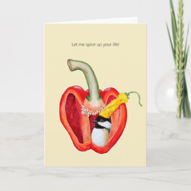 Låt mig krydda upp ditt liv kort (Framsida)